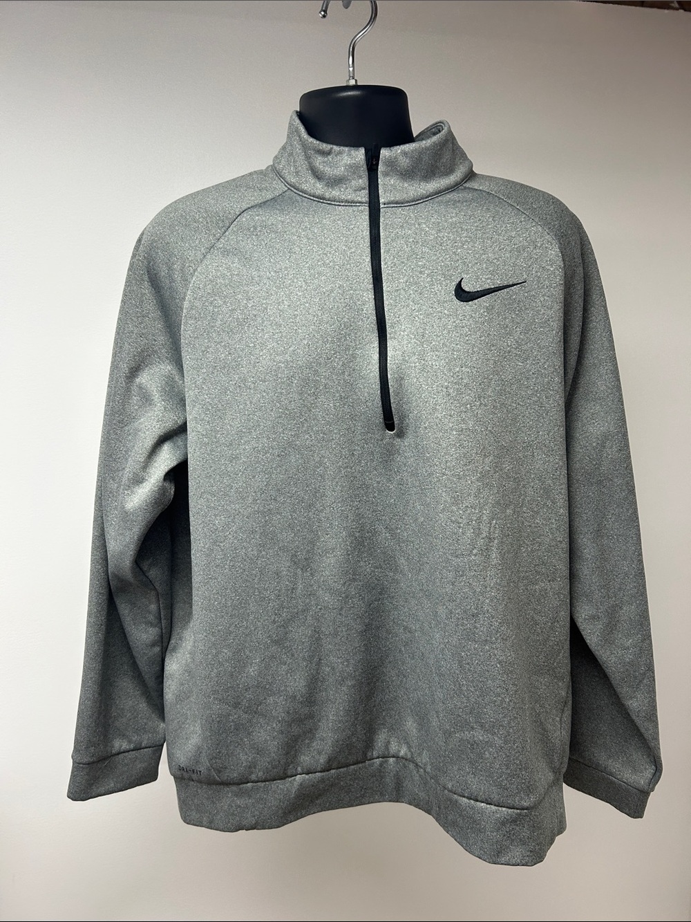 Nike Men’s Heather Gray Half-Zip Performance Pullover